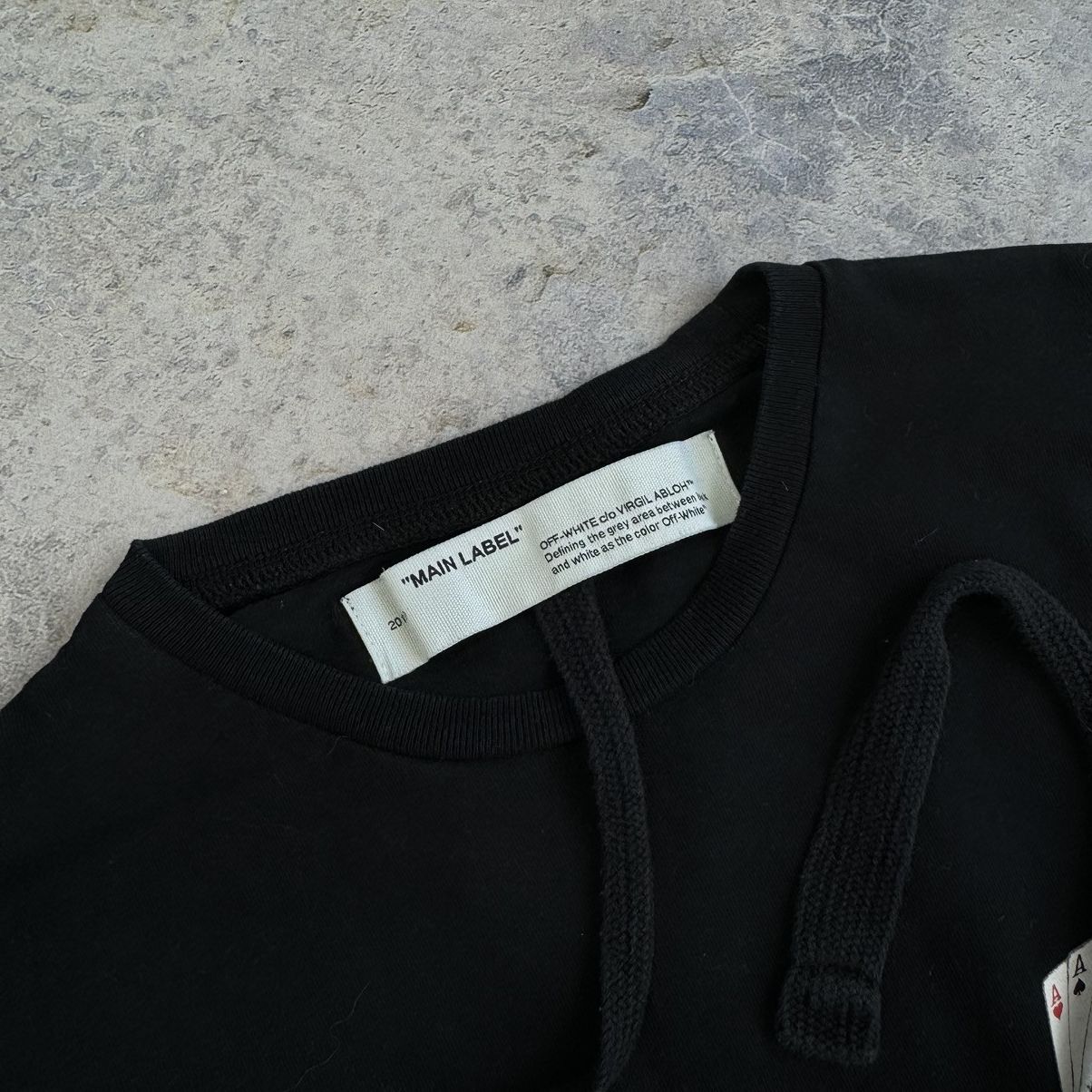 Off-White OFF-WHITE c/o VIRGIL ABLOH HAND CARD LONG SLEEVE T-SHIRT TEE Size US XS / EU 42 / 0 - 5 Thumbnail