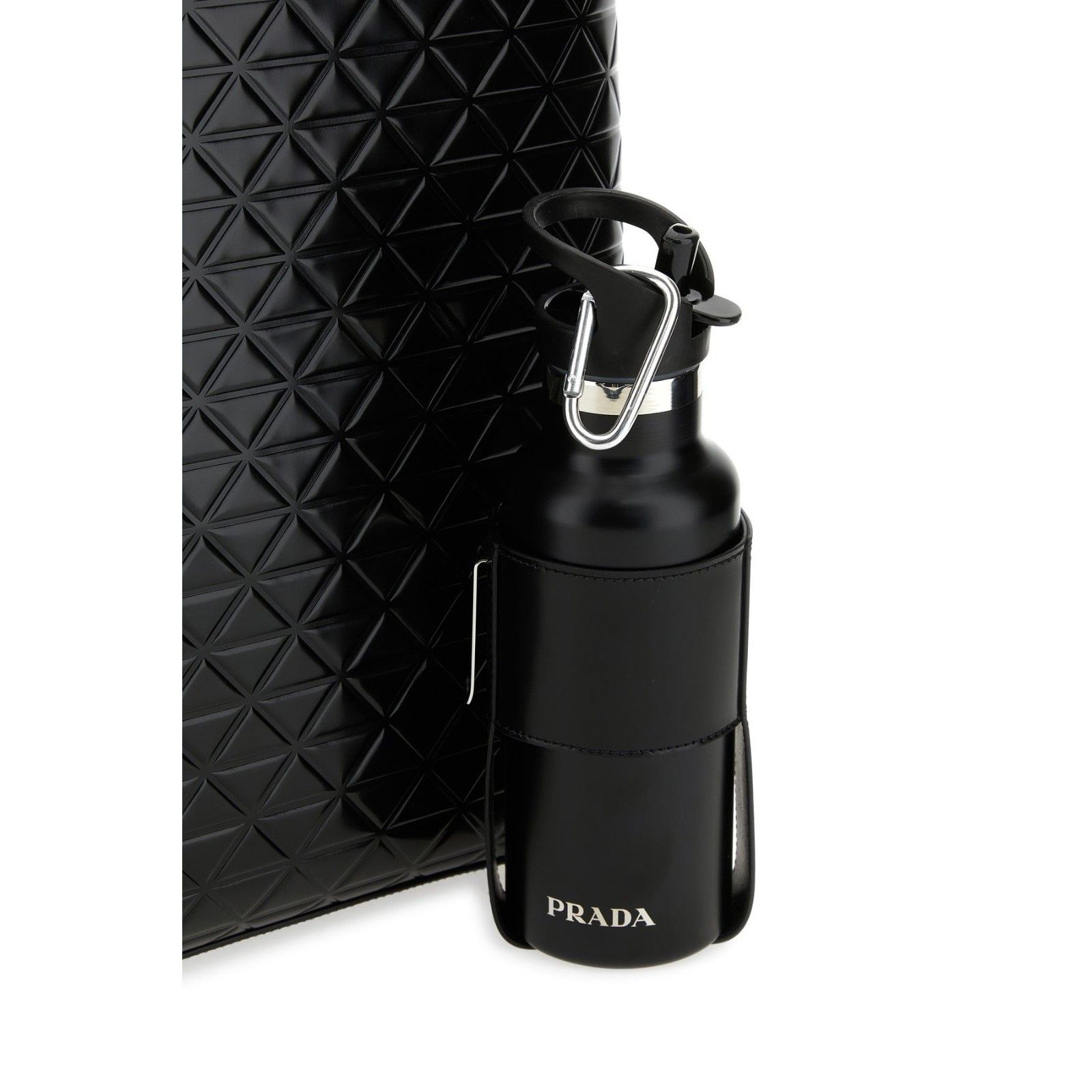 Prada PRADA Black Leather Shopper Tote Bag New And Authentic Size ONE SIZE - 4 Thumbnail
