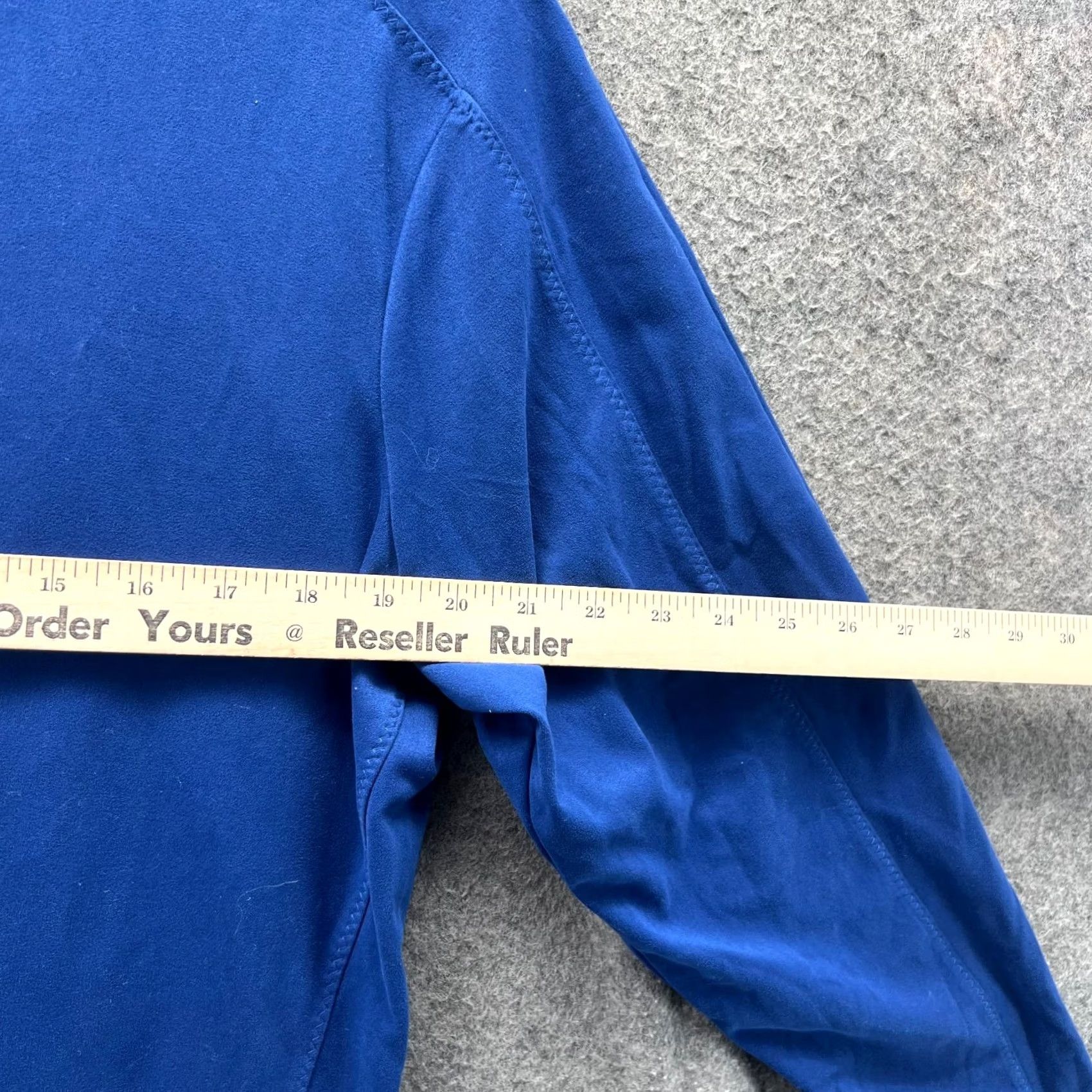 Vintage Greg Norman Sweatshirt Women Large Blue 1/4 Zip Long Sleeve Activewear Sports Knit Mock Neck Pullover Size L / US 10 / IT 46 - 4 Thumbnail