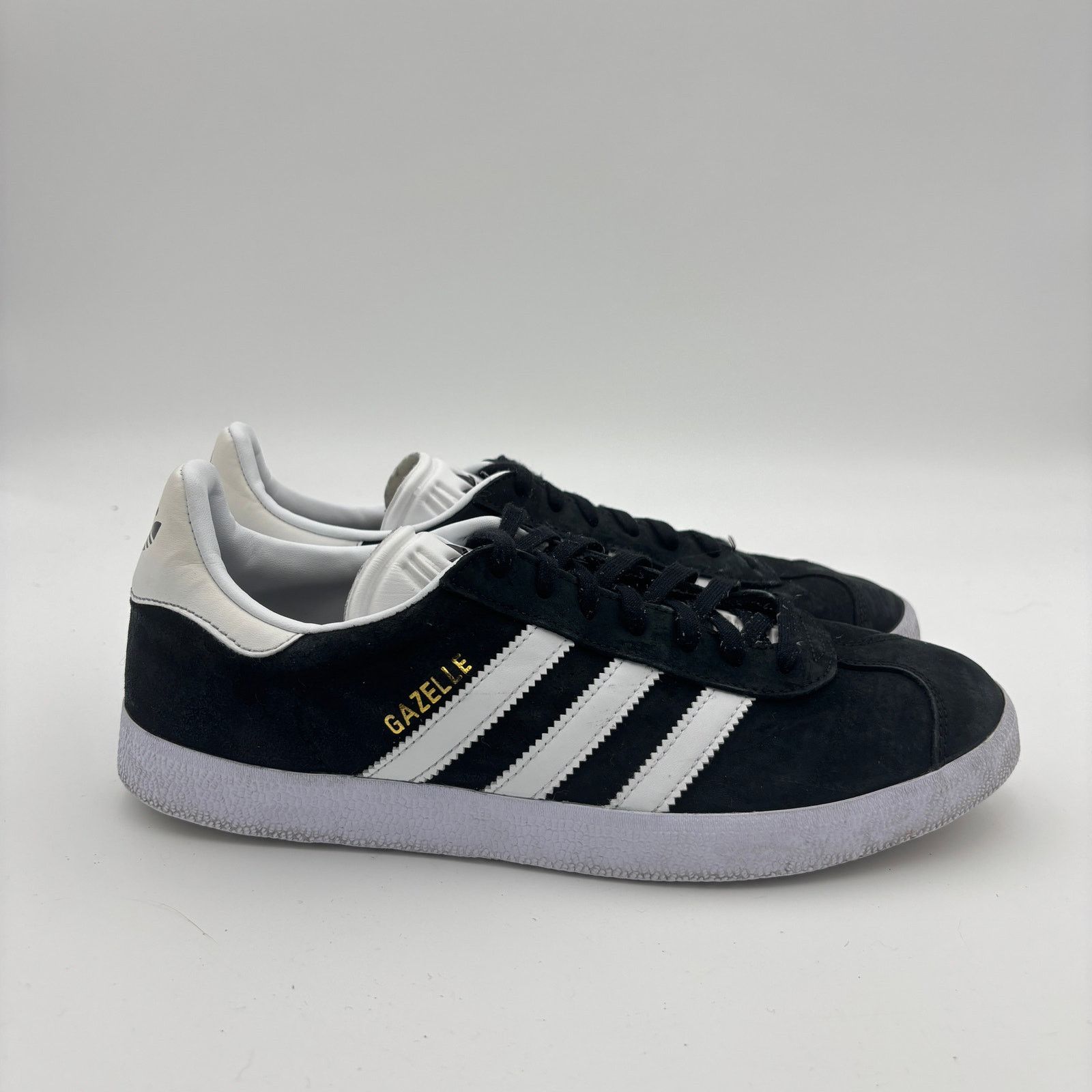 Adidas Adidas Gazelle Core Black Cloud White Suede Sneakers M's 8.5 Size US 8.5 / EU 41-42 - 3 Thumbnail