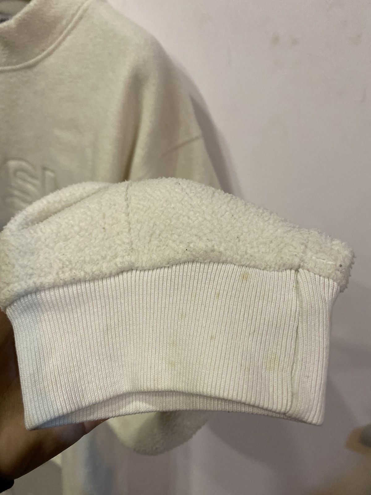 Yves Saint Laurent Fleece YSL Sweatshirt Big Logo White YSL Sweater Size US L / EU 52-54 / 3 - 17 Thumbnail