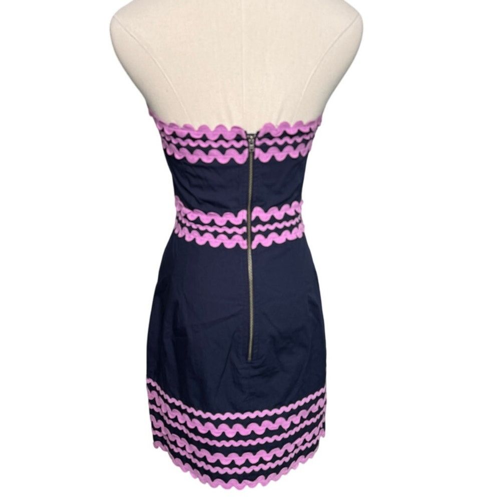 French Connection French Connection Wizard Dress rick rack navy purple size 6 Size M / US 6-8 / IT 42-44 - 4 Thumbnail