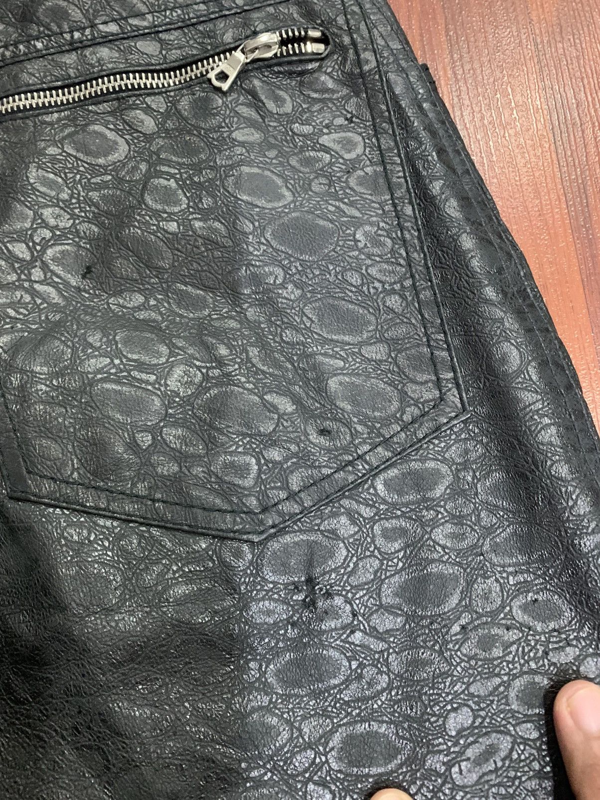 Leather Vintage Leather Pants Size 25" / US 0 / IT 36 - 10 Thumbnail