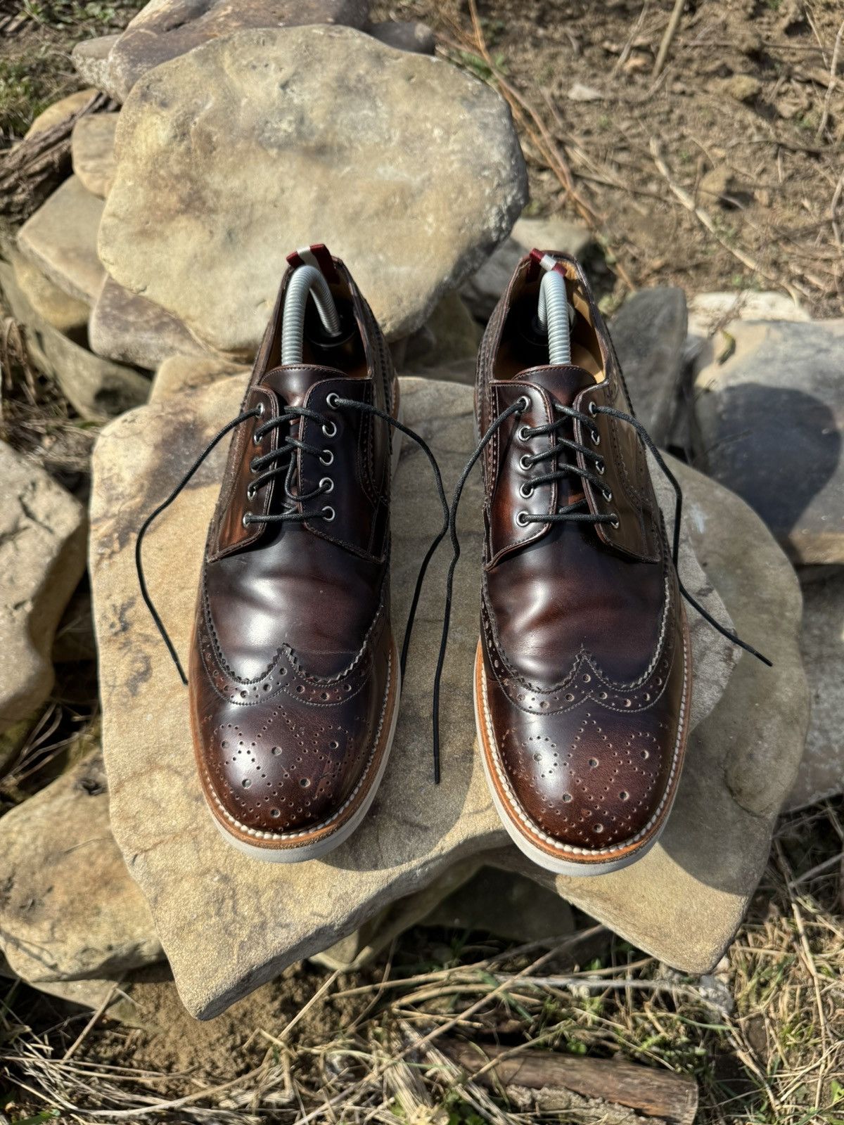 Bally Bally Codrik Wingtip Darby Lace Up Brogue Shoes Size US 9 / EU 42 - 1 Thumbnail