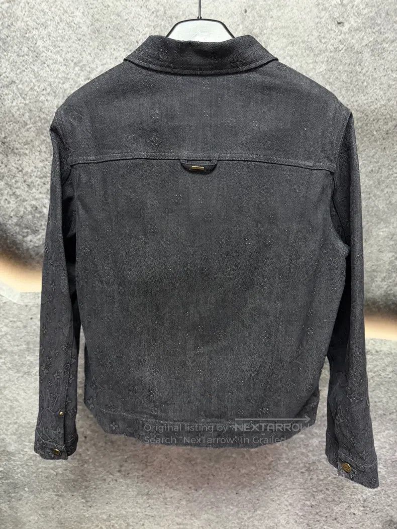 Louis Vuitton Louis Vuitton Dark black presbyopia denim jacket Size US M / EU 48-50 / 2 - 2 Thumbnail