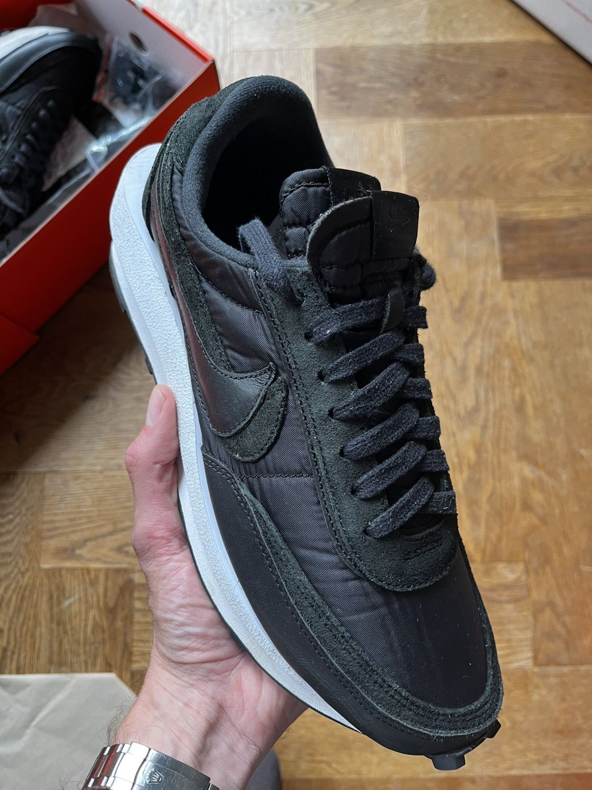 Nike × Sacai Nike LD Waffle x Sacai Black Size US 10 / EU 43 - 1 Thumbnail