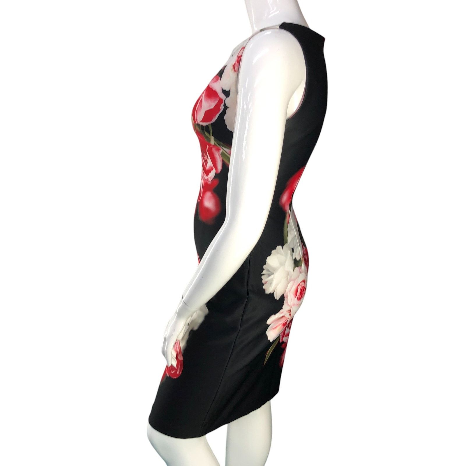 Calvin Klein Calvin Klein Size 10 Dress Scuba Roses Sleeveless Career Size L / US 10 / IT 46 - 5 Thumbnail