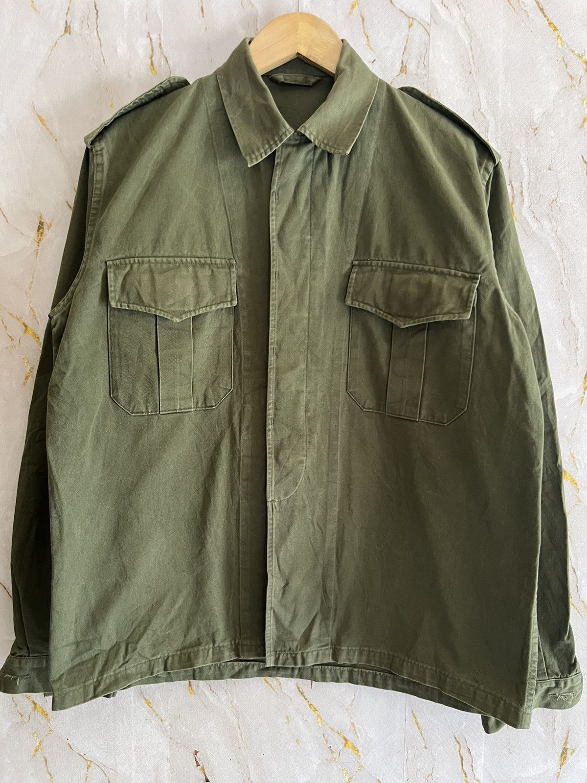 Vintage Vintage 1982 Belgian Army Jacket – Begetex Military Surplus Size US M / EU 48-50 / 2 - 1 Thumbnail