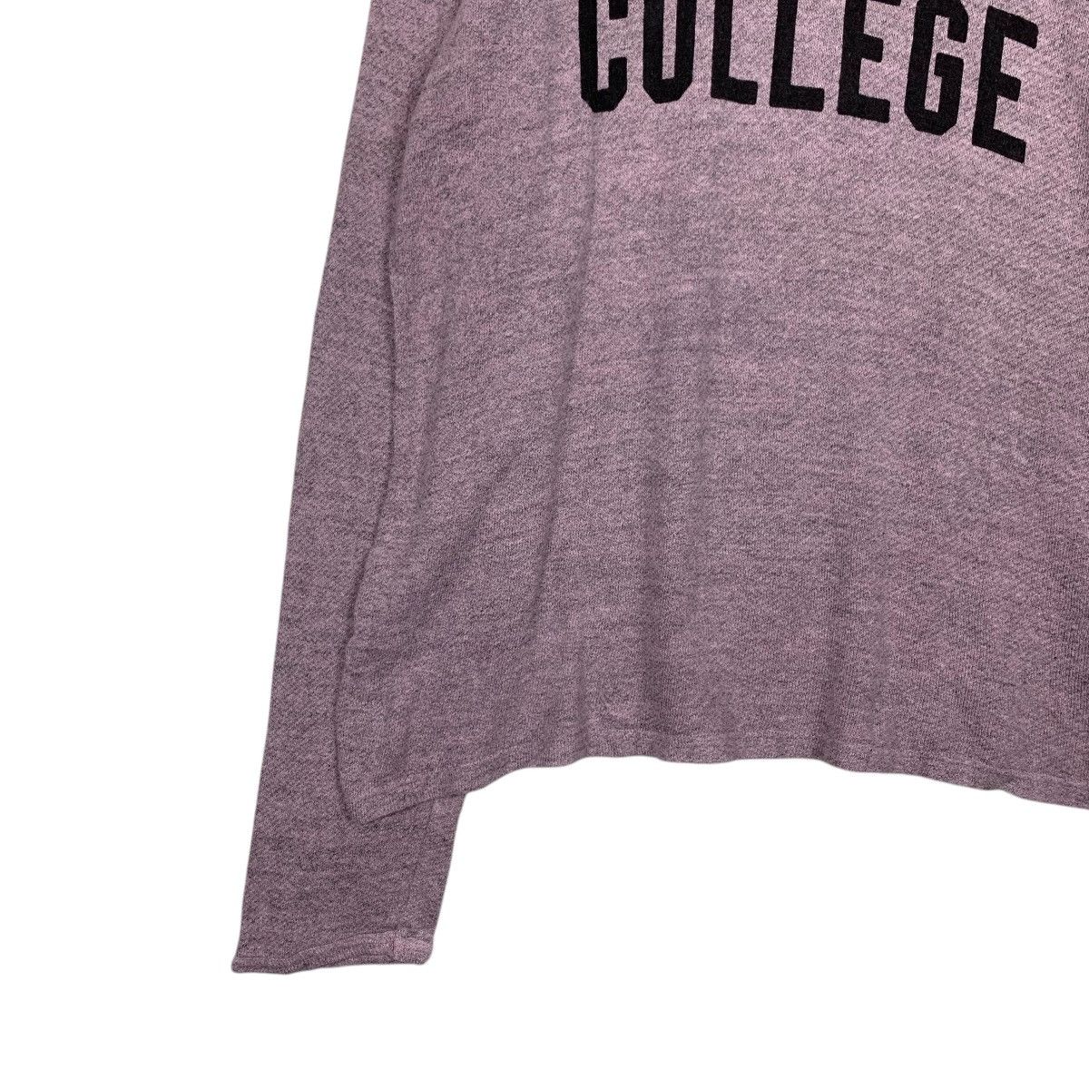 Beams Plus BEAMS Electral College Big Logo Pink Sweater #2426-C108 Size L / US 10 / IT 46 - 3 Thumbnail