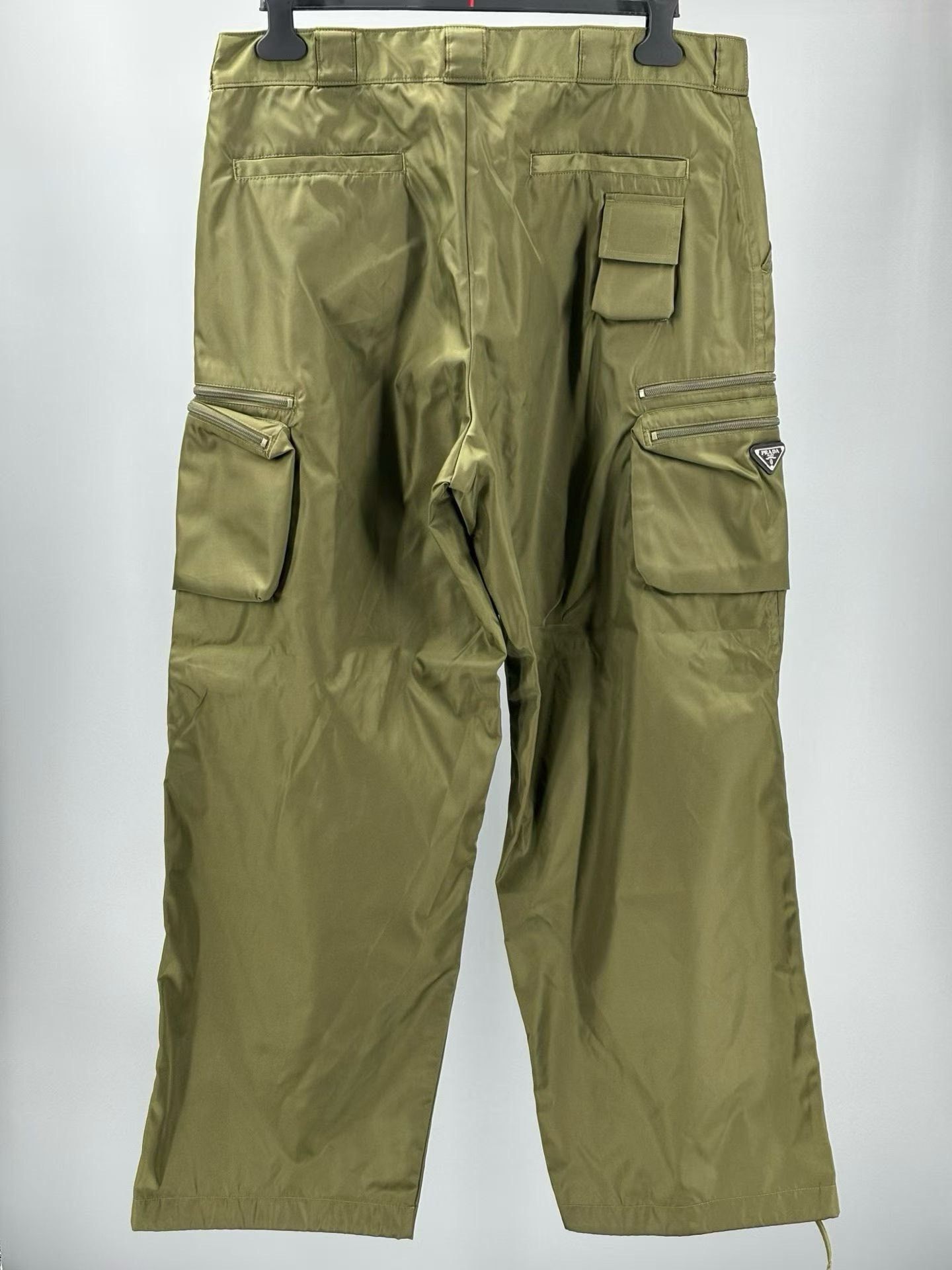 Prada Prada Military Green Triangle Logo Cargo Pants Size US 38 / EU 54 - 1 Thumbnail