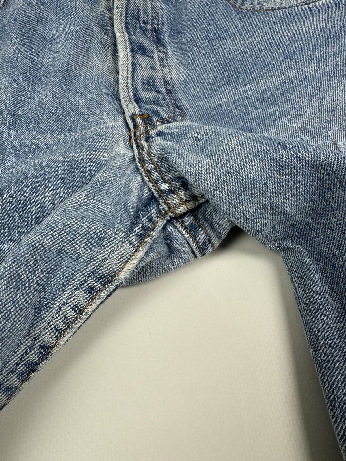 Levi's 90’s Distressed Levi’s 501 Washed Blue Jeans Pants Made USA Size US 32 / EU 48 - 8 Thumbnail