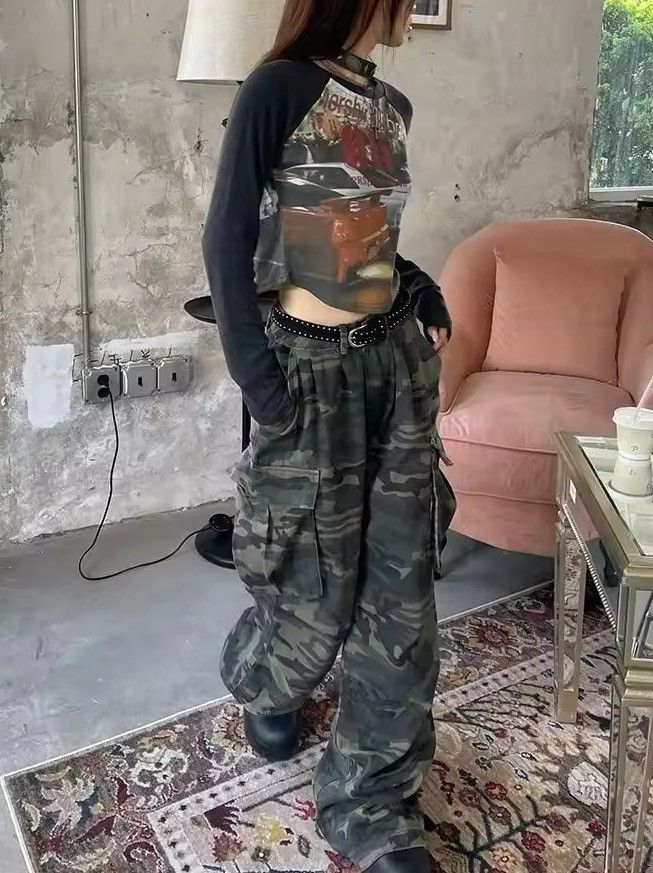 Japanese Brand Camo Cargo Pant Size 34" / US 12 / IT 48 - 4 Thumbnail