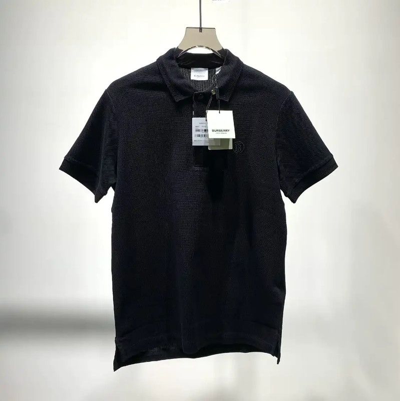 Burberry Burberry Black Cotton Men's Polo Shirt Size US S / EU 44-46 / 1 - 1 Thumbnail
