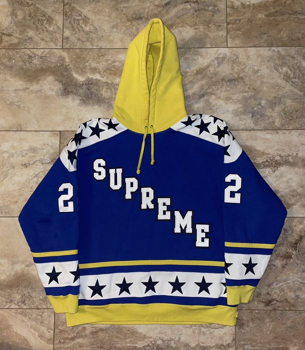 Supreme Supreme Hockey Hooded Sweatshirt FW22 Royal Large | Grailed