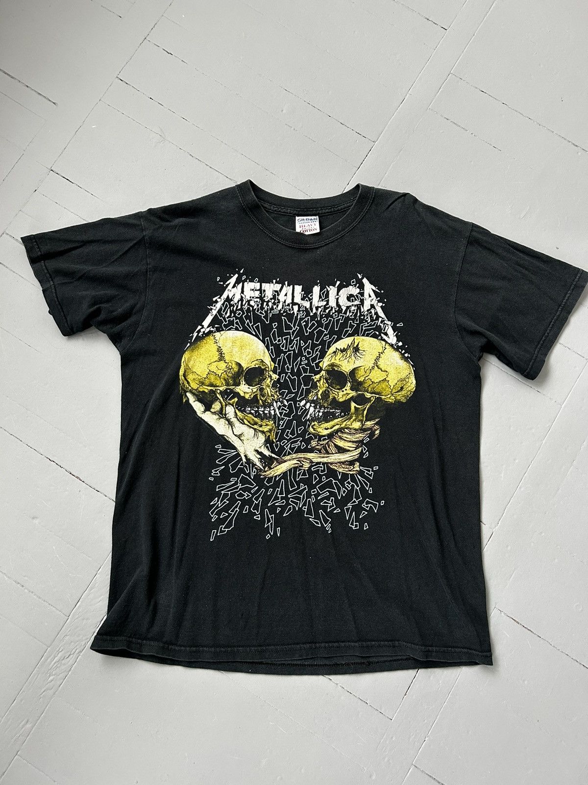 Metallica Band T-shirt, Band T, Men's M size cotton Charcoal Vintage Second Hand main image 1