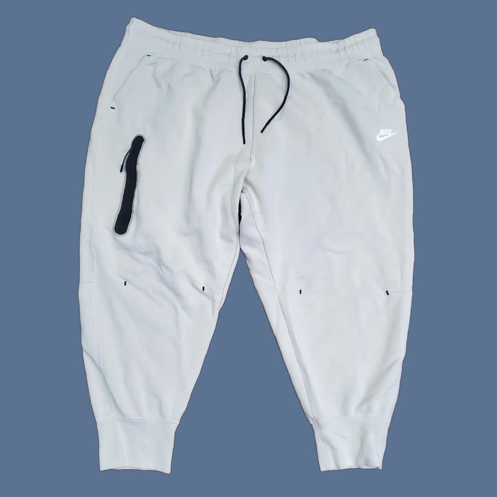 Nike VINTAGE Nike Pants Womens 3X Beige Tech Fleece Joggers Zip Pocket Athletic DA2043-206 Size 40" / US 18 - 1 Thumbnail