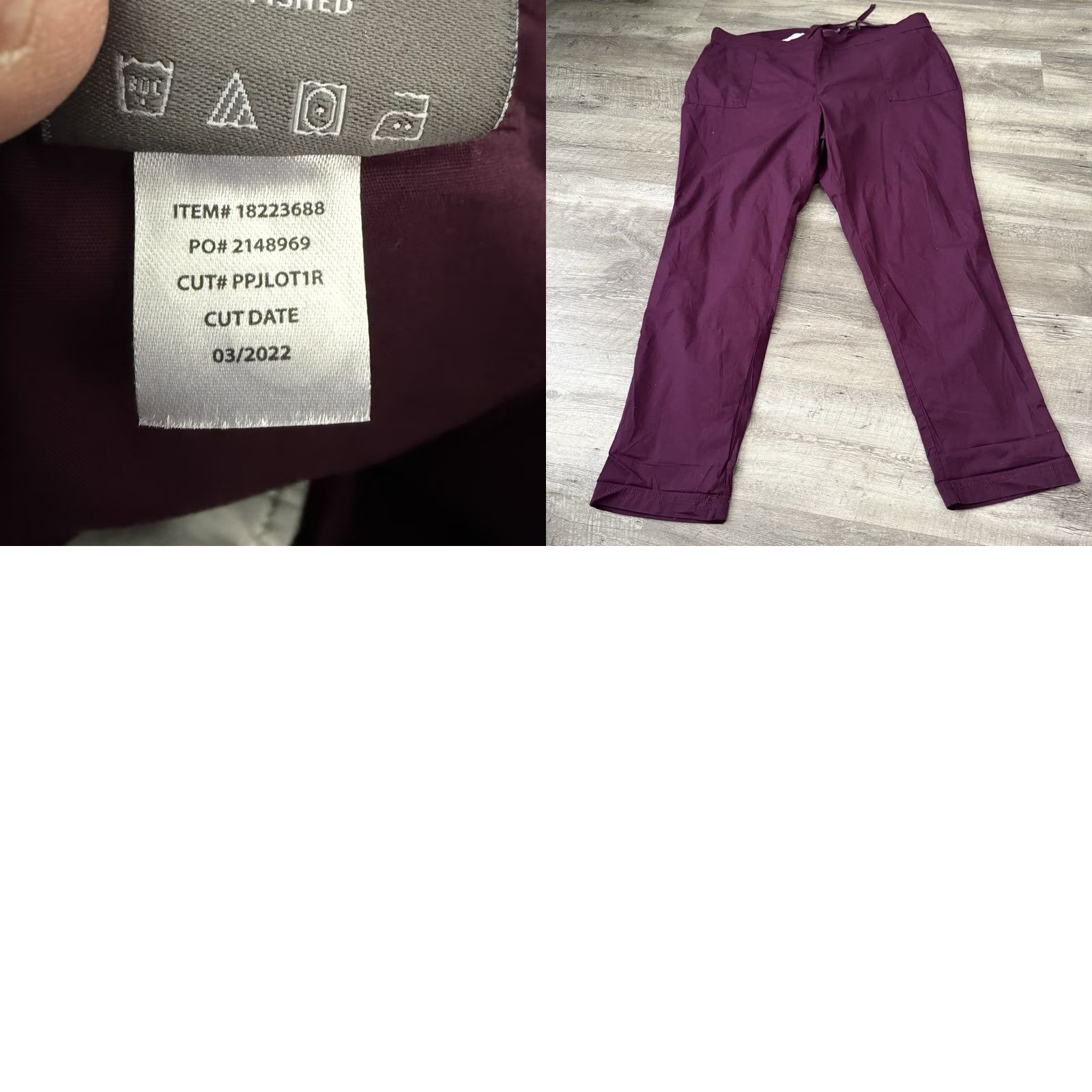 Torrid Torrid Purple Joggers Womens 3R Pants Pull On Elastic Waist 31" Inseam Lightweight Tapered Casual Damns Womens Size 26" / US 2 / IT 38 - 8 Thumbnail