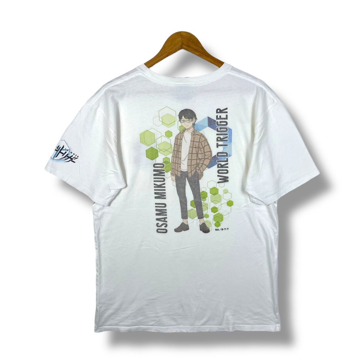 Anime WORLD TRIGGER Osamu Mikumo Anime Graphic Tee Shirt Free Size Size US M / EU 48-50 / 2 - 1 Thumbnail