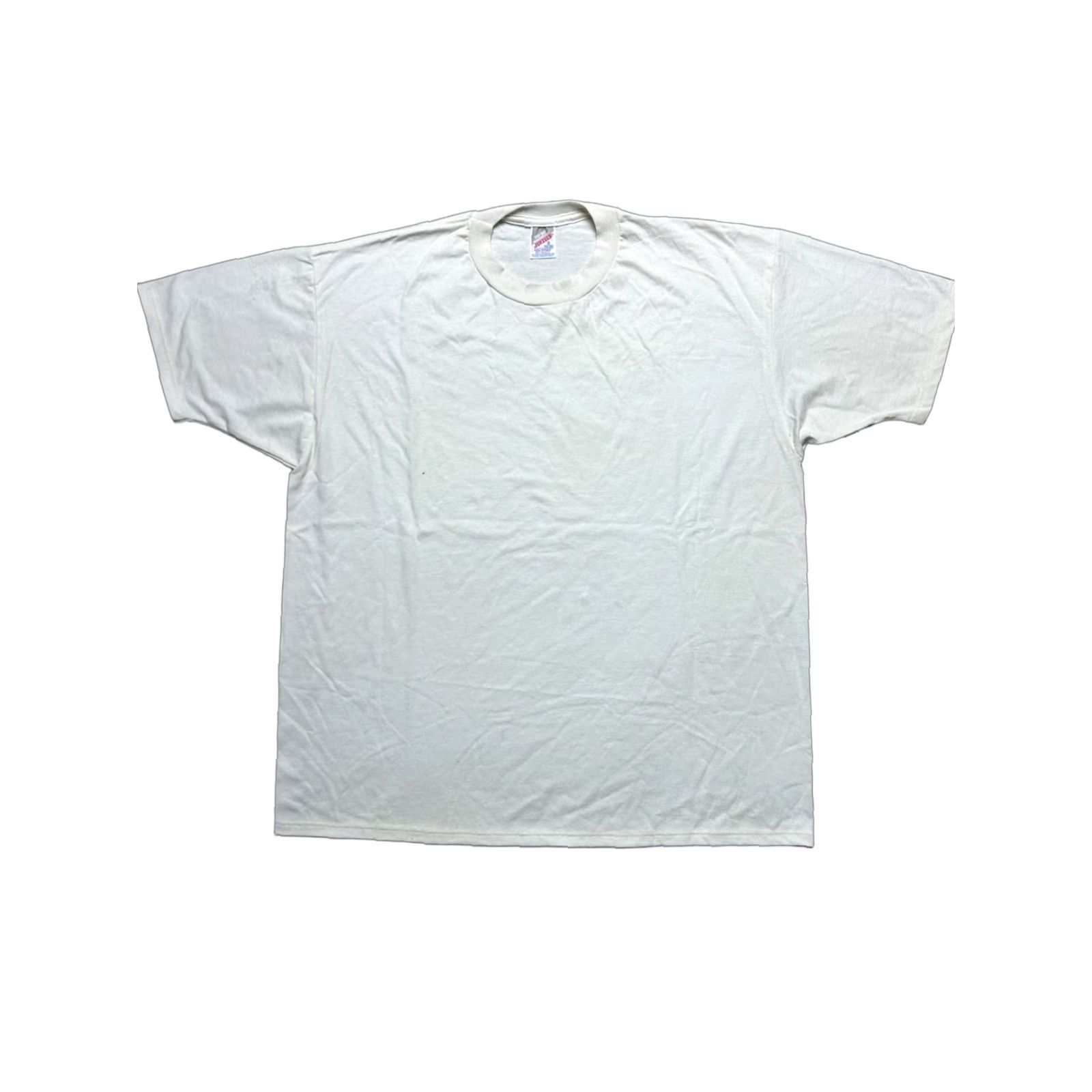 Jerzees VINTAGE 80s Jerzees T-Shirt White Grunge Deadstock NWT XXL Men Shirt Size US XXL / EU 58 / 5 - 1 Thumbnail