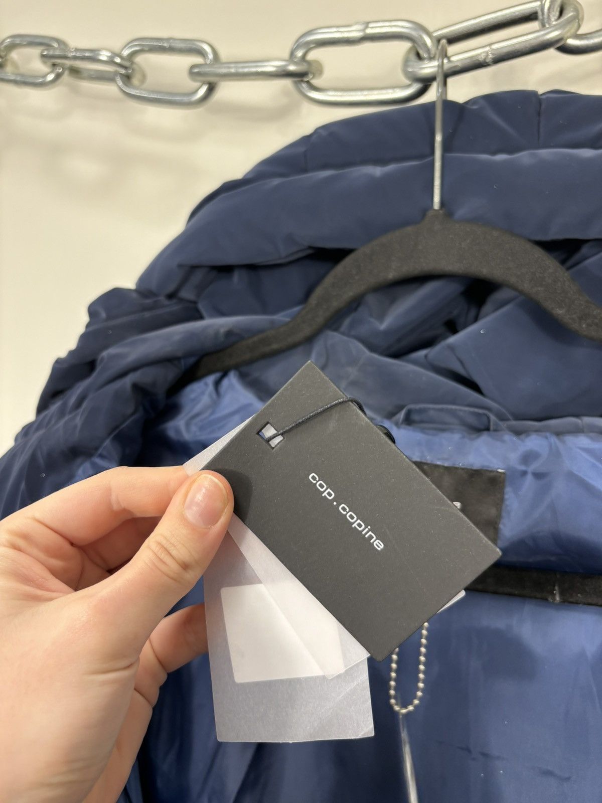 Cop Copine Cop Copine Women’s NWT Poutou Blue Hooded Down Puffer Jacket Size M / US 6-8 / IT 42-44 - 19 Thumbnail