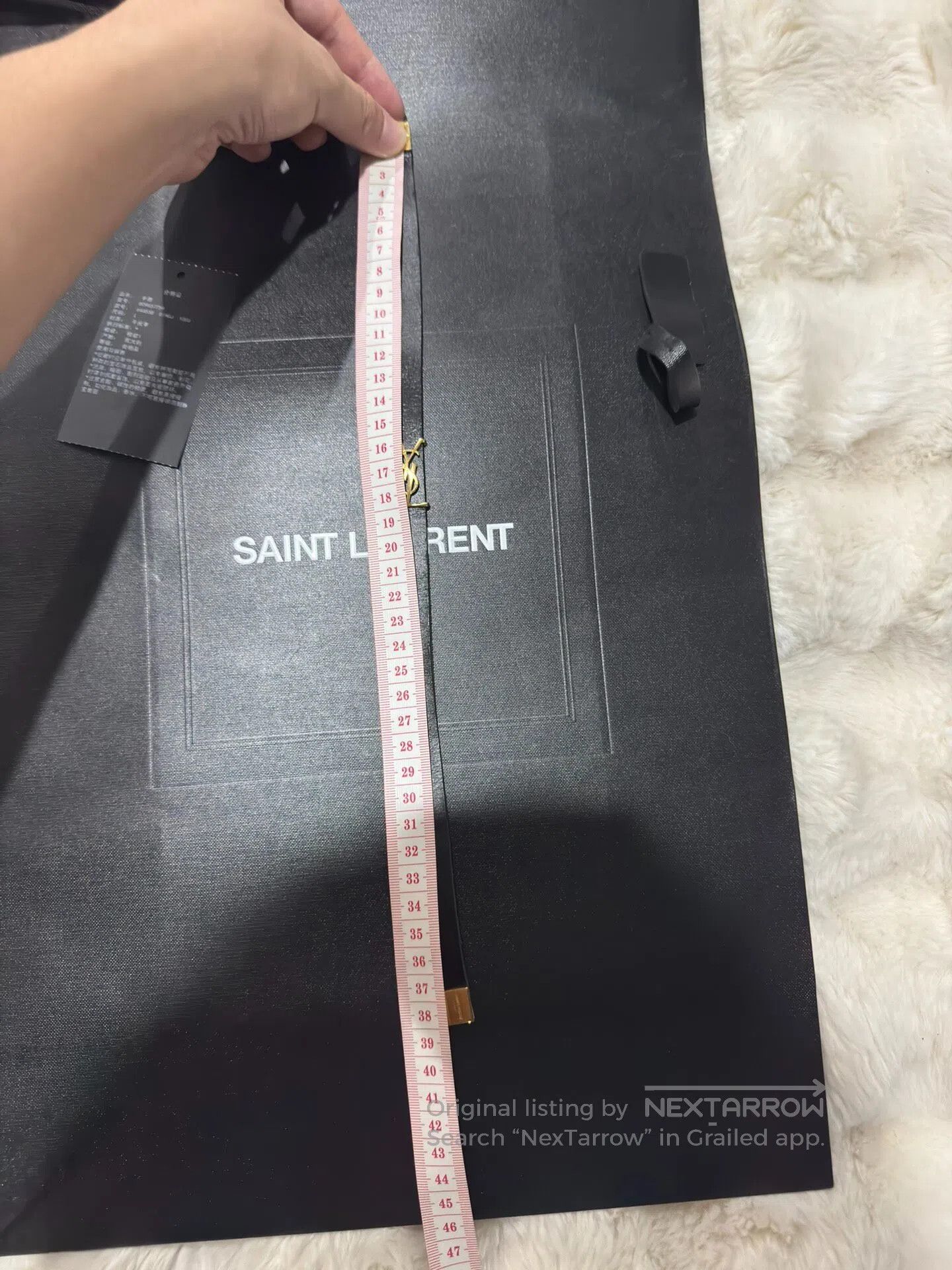 Saint Laurent Paris Saint Laurent Paris Golden double ring logo bracelet| Size ONE SIZE - 7 Thumbnail