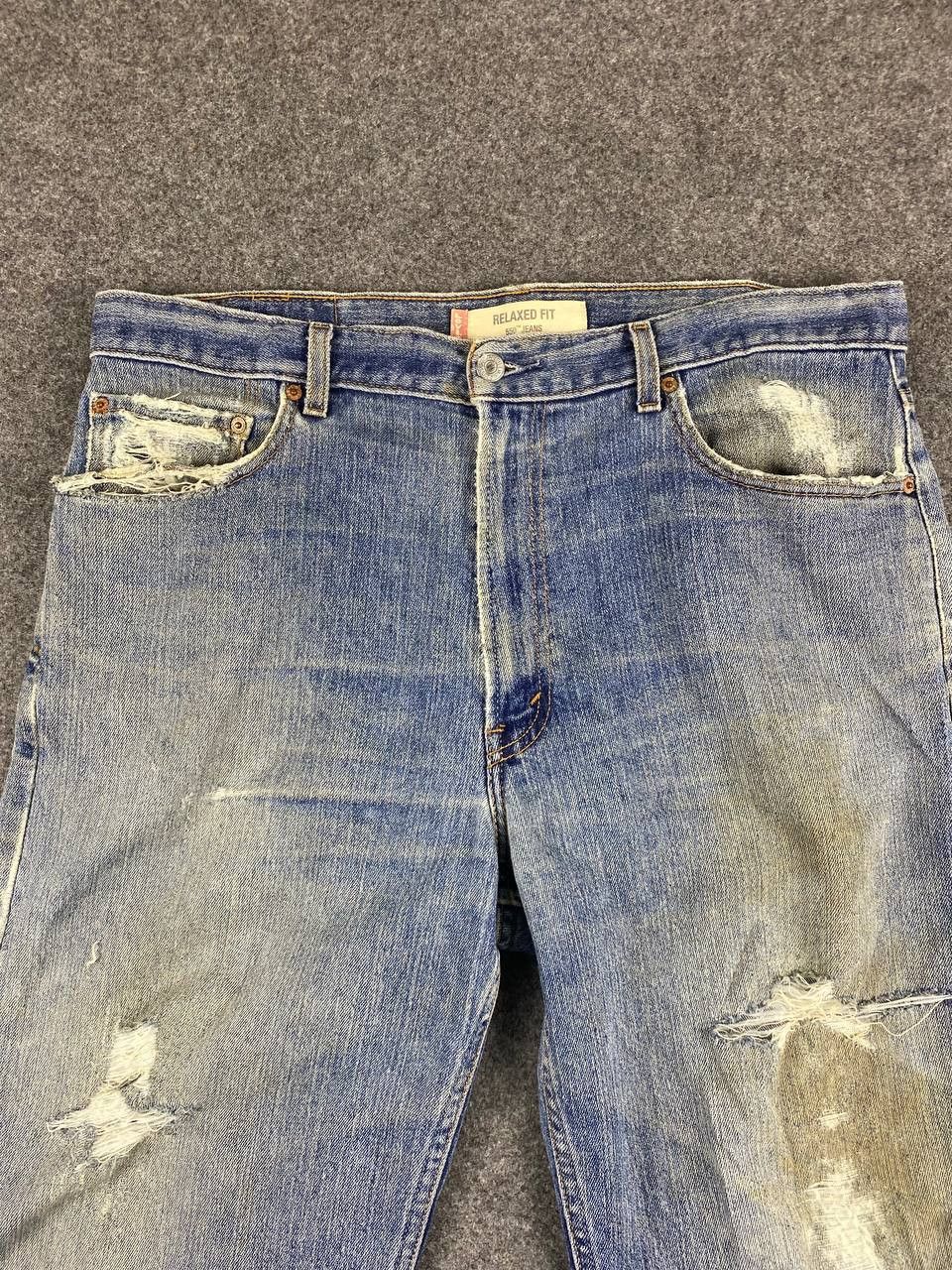 Levi's vintage levis 550 relaxed fit distressed denim Size US 38 / EU 54 - 9 Thumbnail