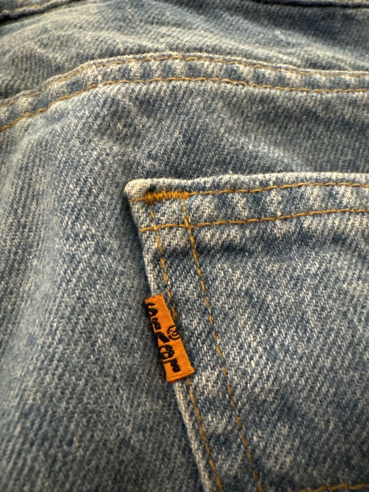 Levi's × Vintage Orange Tab Levi’s Denim Shorts Size US 30 / EU 46 - 4 Thumbnail