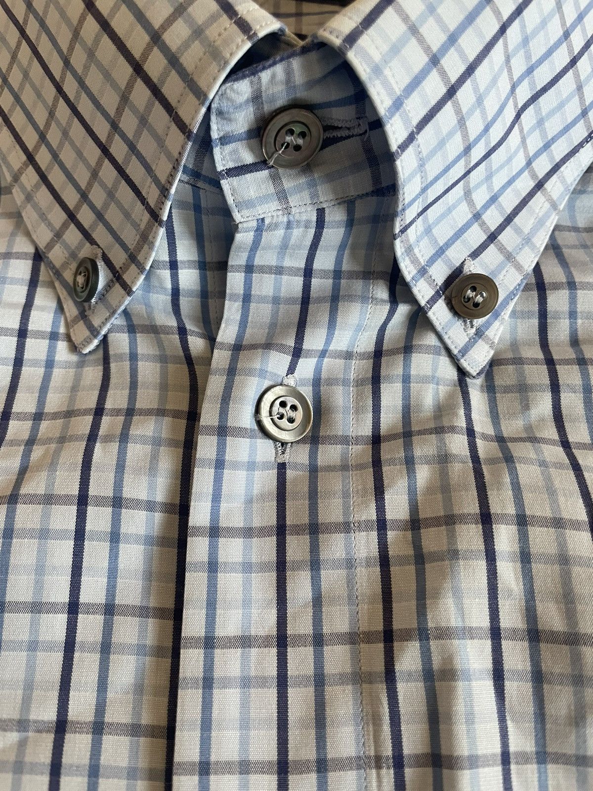 Ermenegildo Zegna Check Print Shirt Size US L / EU 52-54 / 3 - 4 Thumbnail