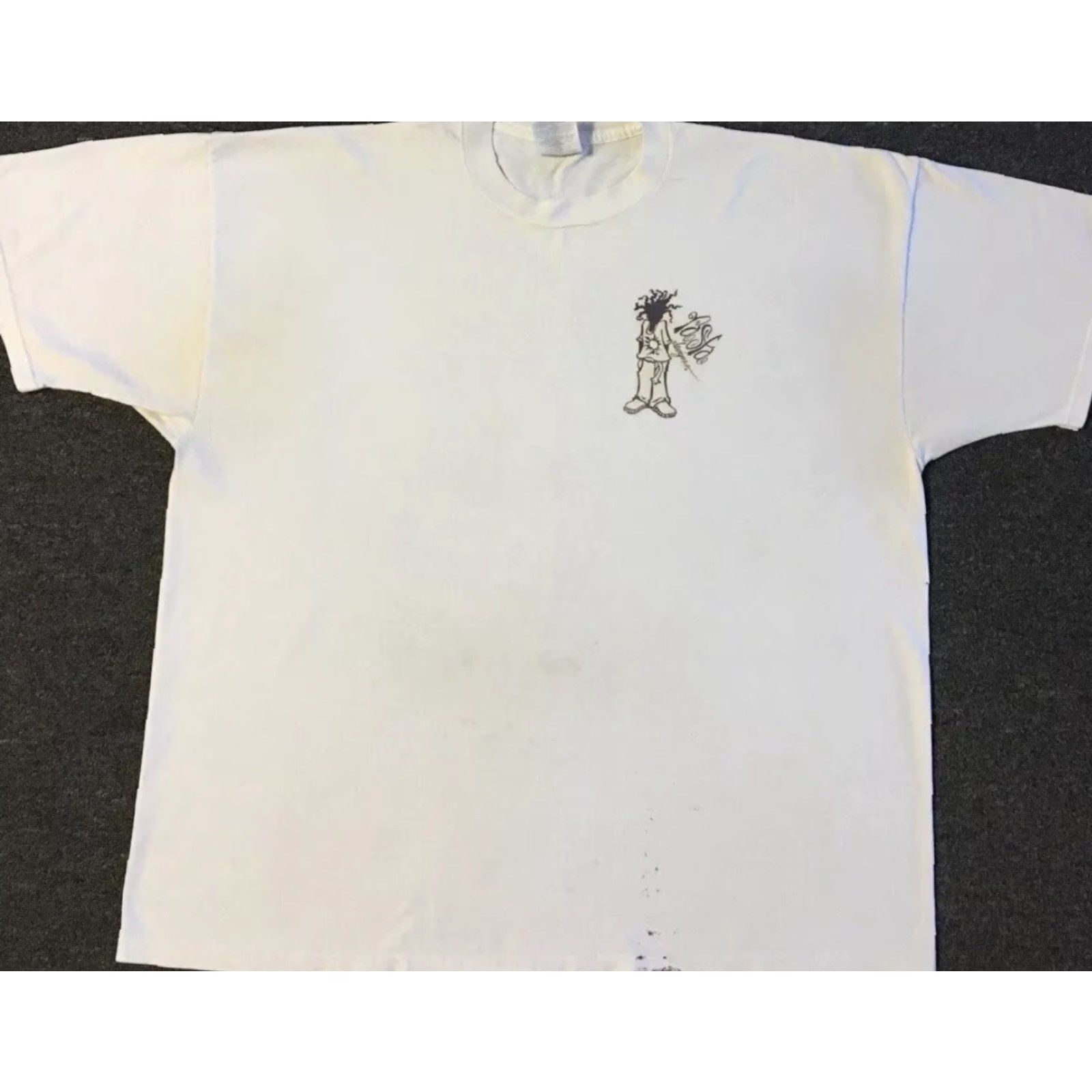 Quiksilver Vtg Quiksilver Shirt 2XL White Distressed Graffiti 90s Surf Grunge Ocean Pacific Beach Graffiti Mens Size US XXL / EU 58 / 5 - 2 Thumbnail