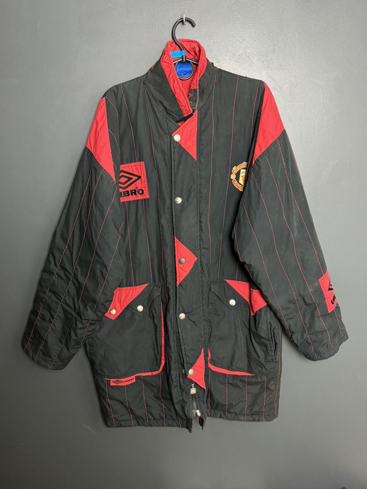 Umbro Vintage Manchester United Sharp Training Football Jacket Size US L / EU 52-54 / 3 - 1 Thumbnail