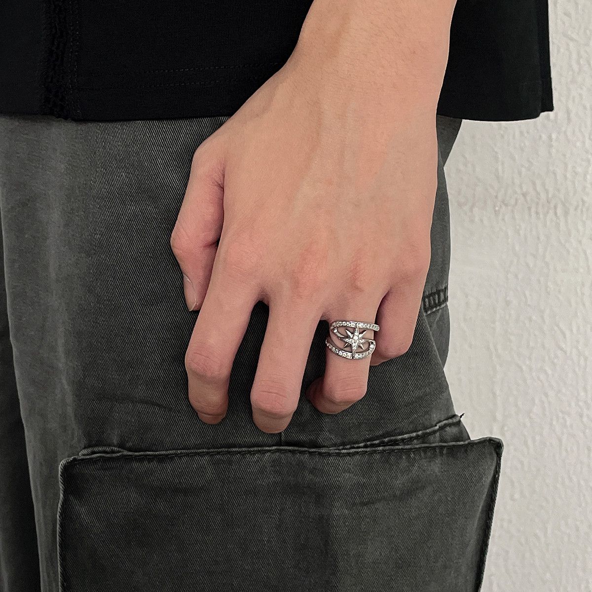 Jewelry North Star New Trend Jewelry Rings Chrome Ring (Size 7-13) Size ONE SIZE - 2 Thumbnail