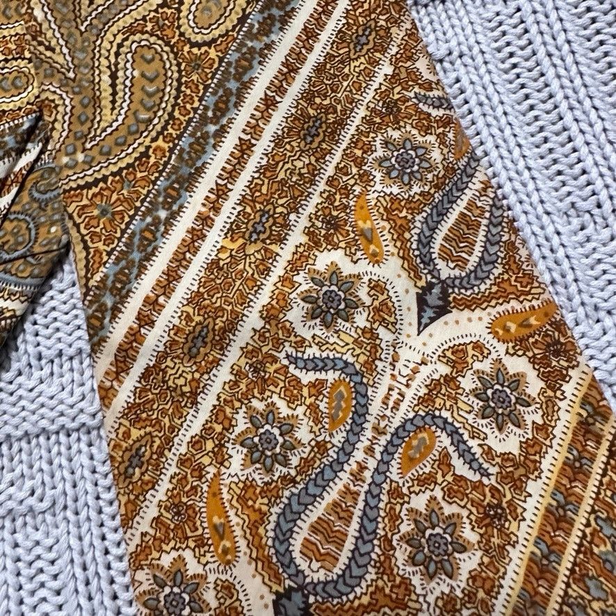Liberty London Vintage Liberty of London brown paisley silk tie Size ONE SIZE - 2 Thumbnail
