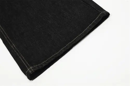 Jean Trendy men's contrasting stitched loose casual jeans Size US 32 / EU 48 - 6 Thumbnail