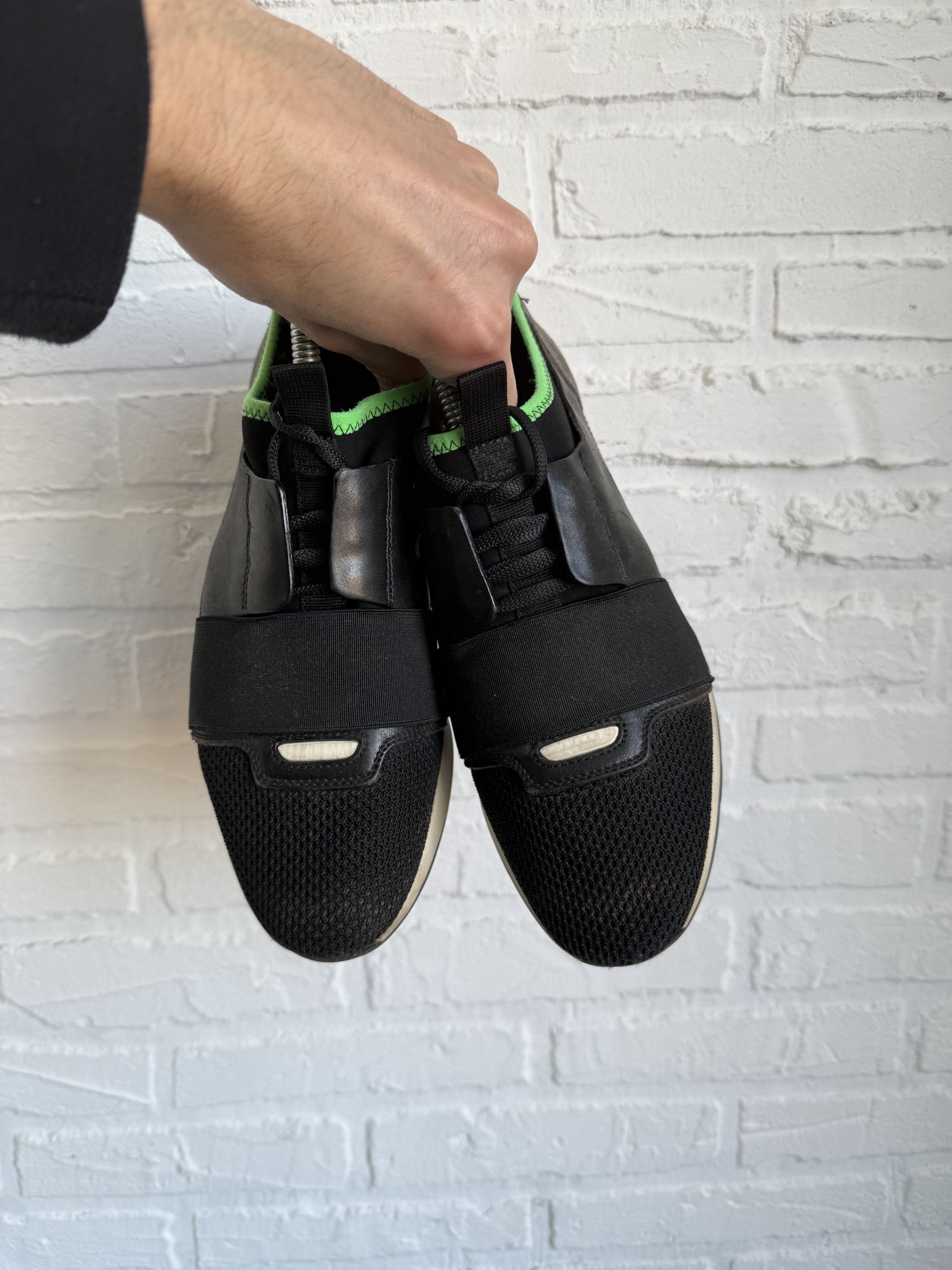 Balenciaga Balenciaga race runner black green sneakers Size US 6.5 / EU 39-40 - 11 Thumbnail