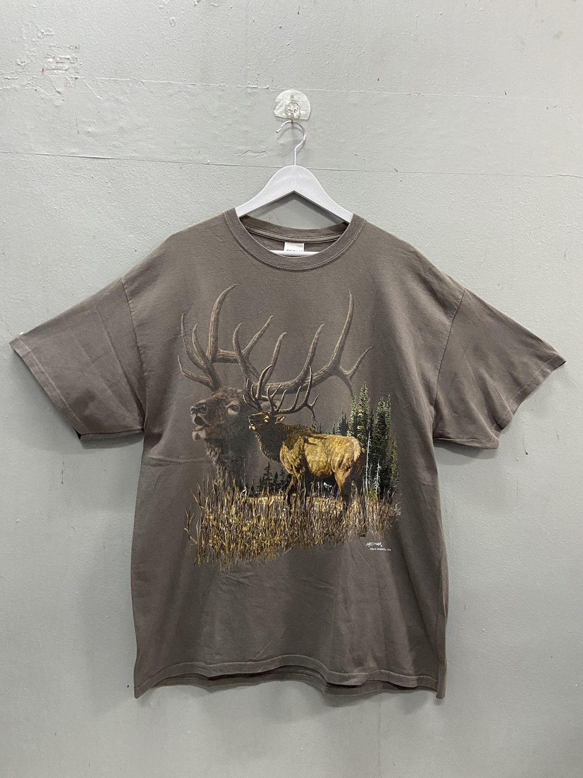 Habitat GARDNER BUCK STAG DEER BY POLAR GRAPHICS TEE SHIRT Size US XL / EU 56 / 4 - 1 Thumbnail
