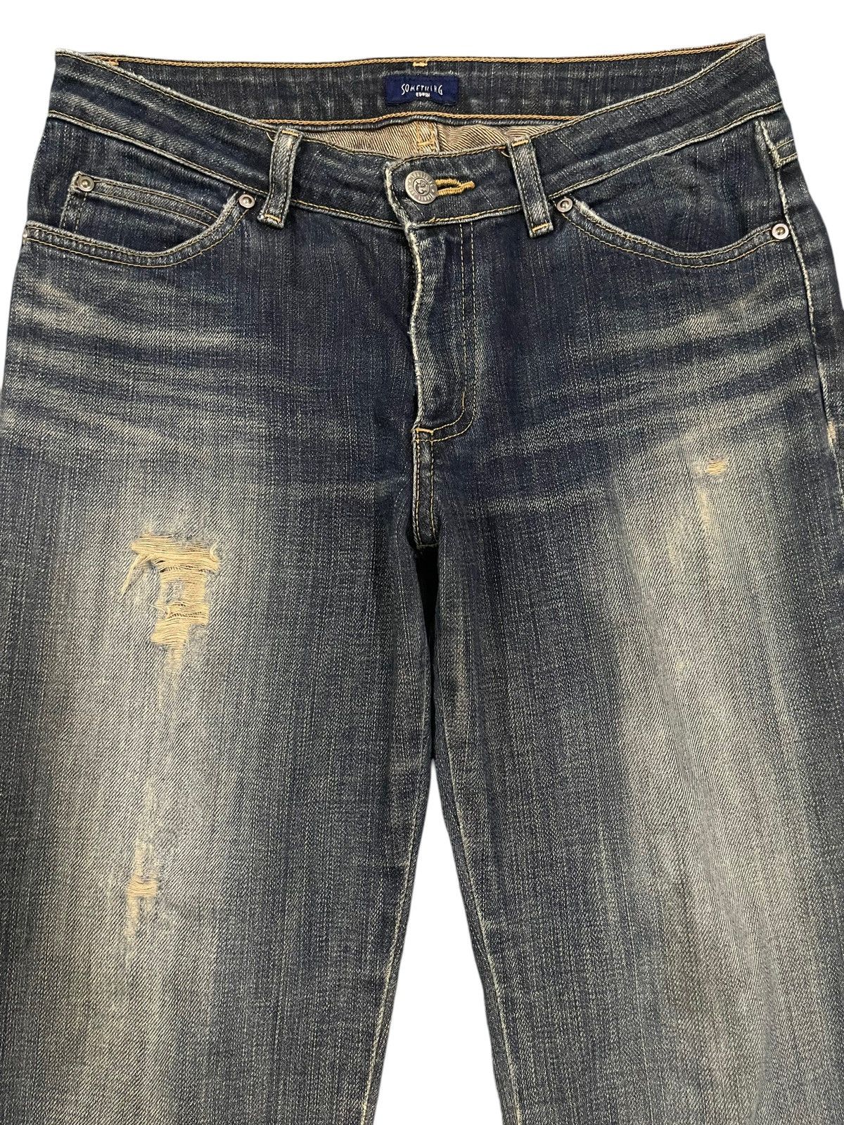14th Addiction Vintage Japanese Brand Blue Wash Style Flare Jeans Size US 29 - 3 Thumbnail