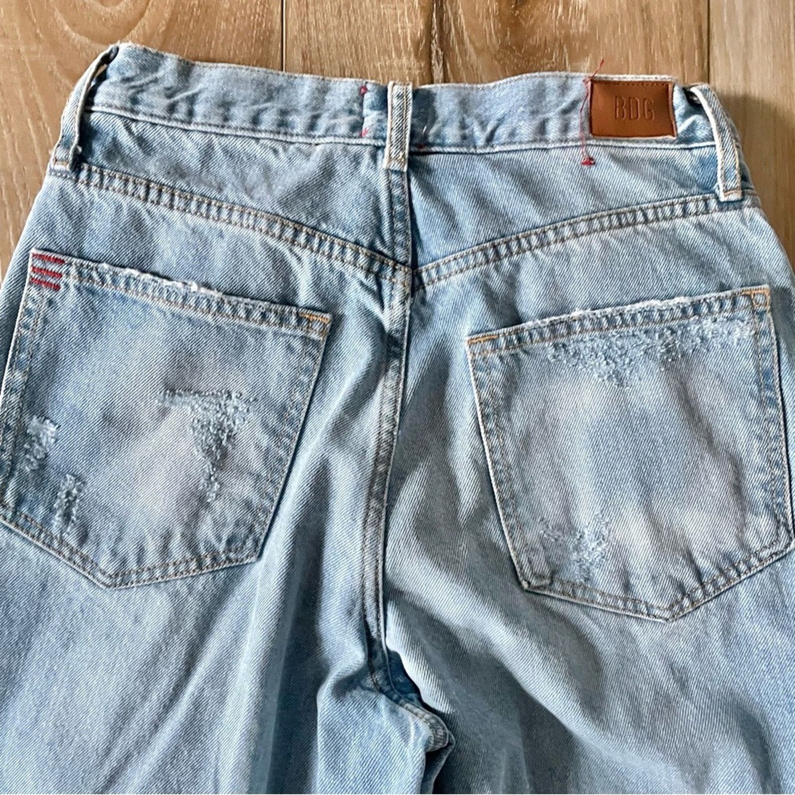 Bdg Urban Outfitters 🌺 BDG Baggy Skater Distressed Jeans Size 26" / US 2 / IT 38 - 6 Thumbnail