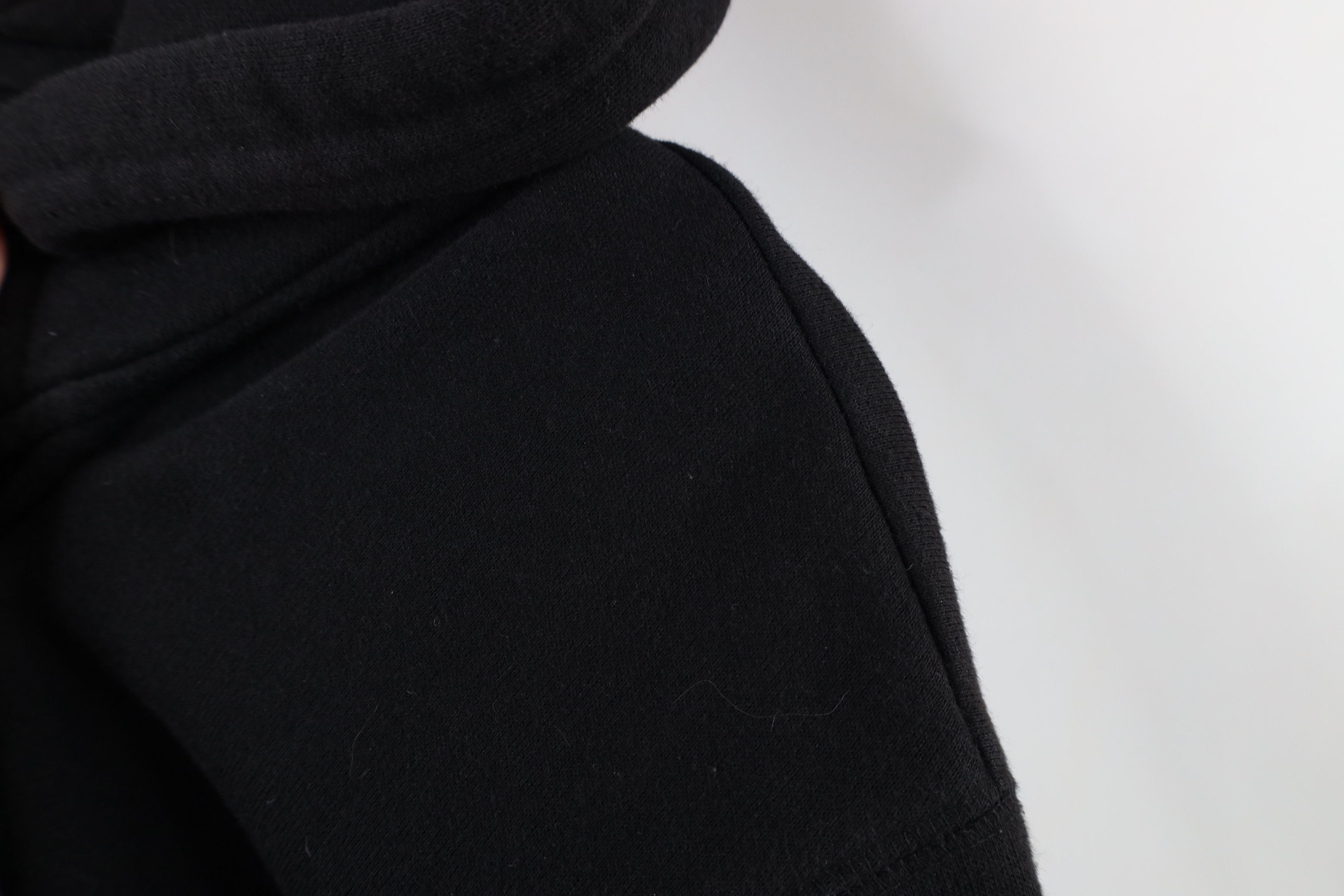 Vintage Vintage 90s Streetwear Full Zip Hoodie Sweatshirt Black Size L / US 10 / IT 46 - 7 Thumbnail