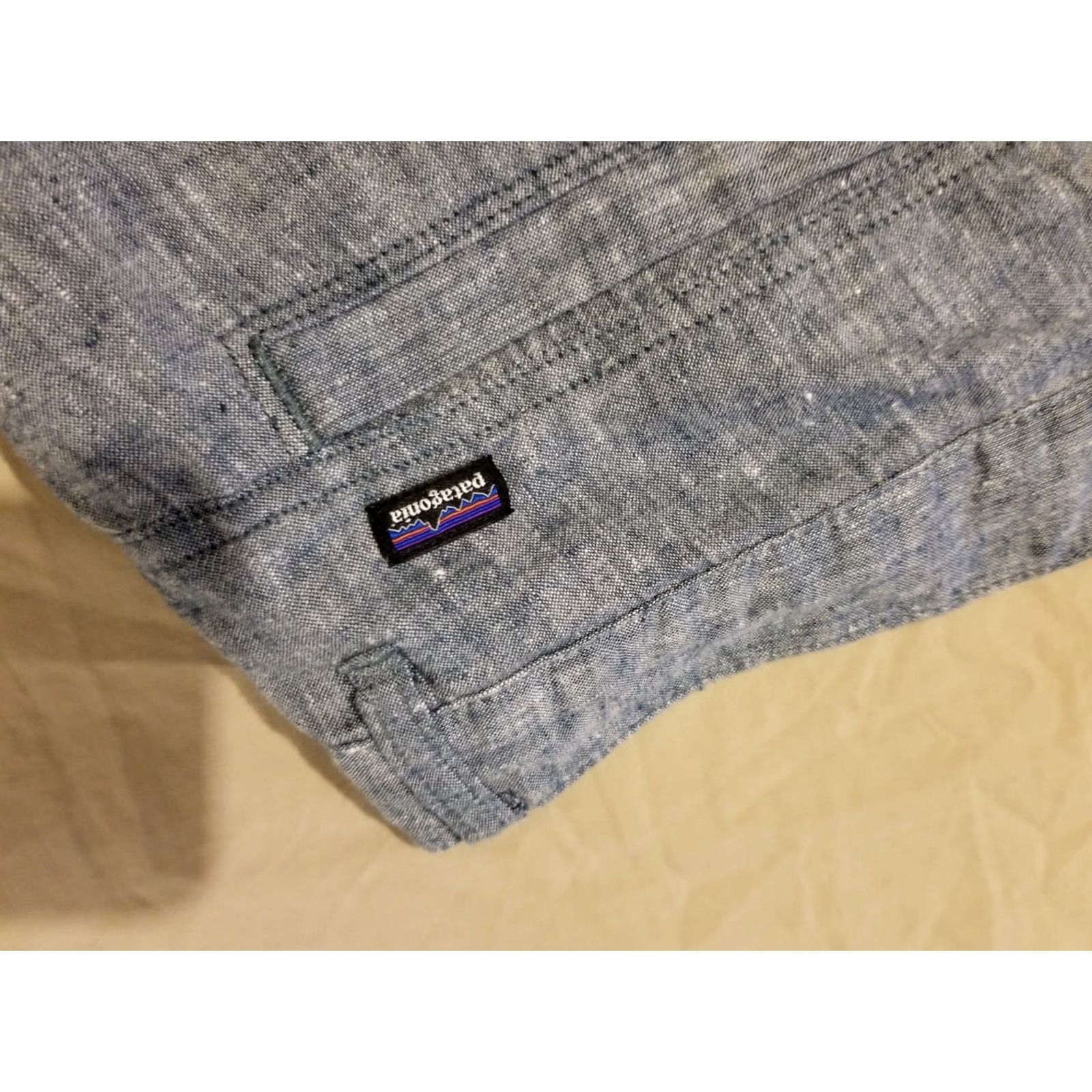 Patagonia Patagonia Shorts Mens 34 Blue Cotton Chino Khaki Stretch Casual 34 Blue Mens Size US 34 / EU 50 - 2 Thumbnail