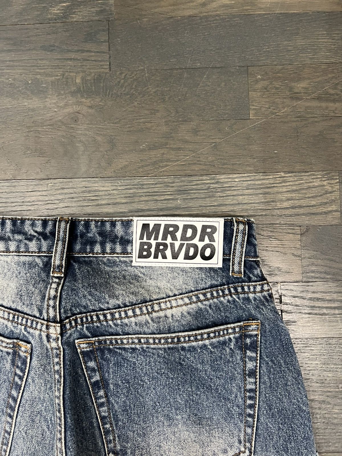 Who Decides War ULTRA FLARE SCRIPTURE DENIM Size US 30 / EU 46 - 11 Thumbnail