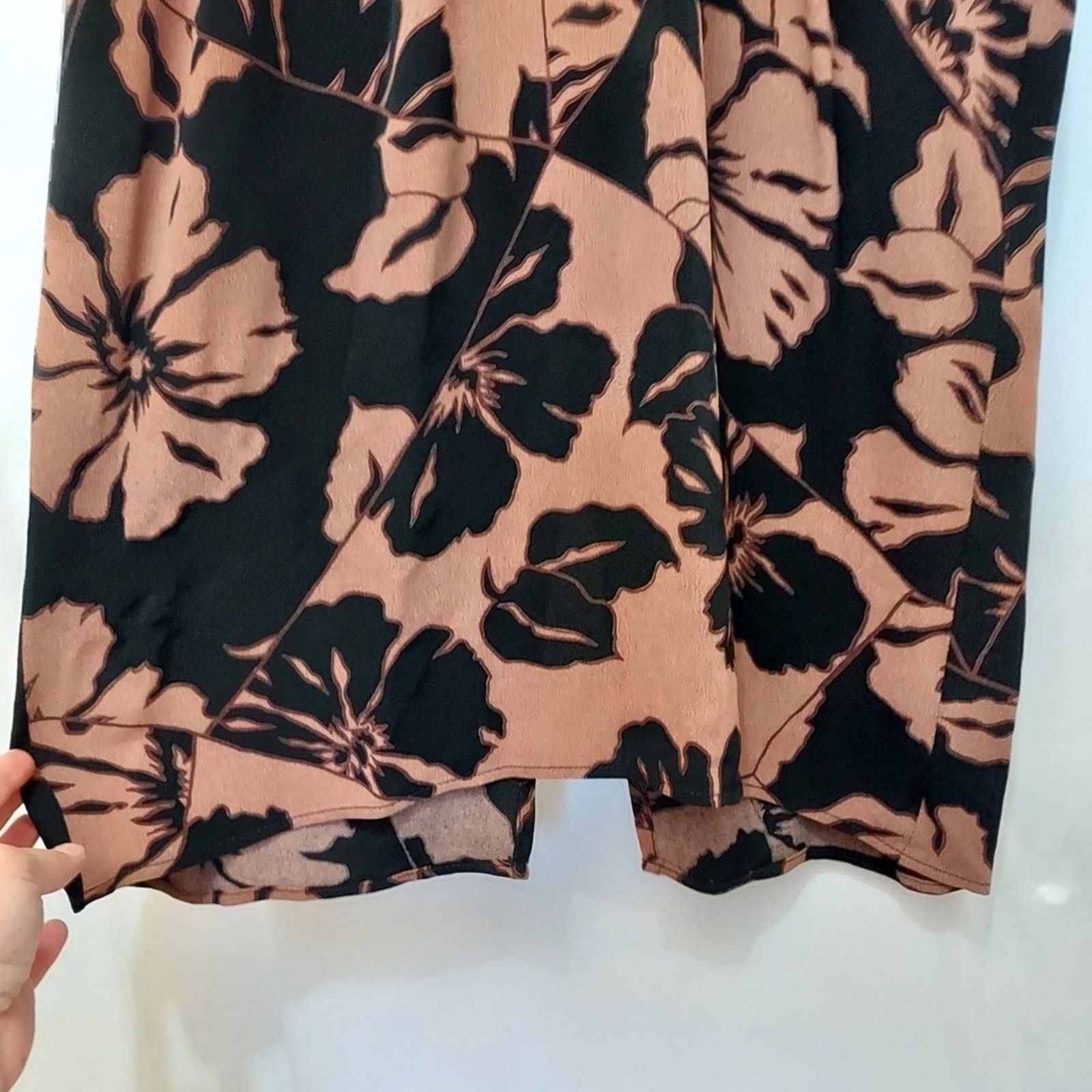 Other Barbara Barbara Brown Black Tropical Floral Pants Jumpsuit Size 34" / US 12 / IT 48 - 8 Thumbnail