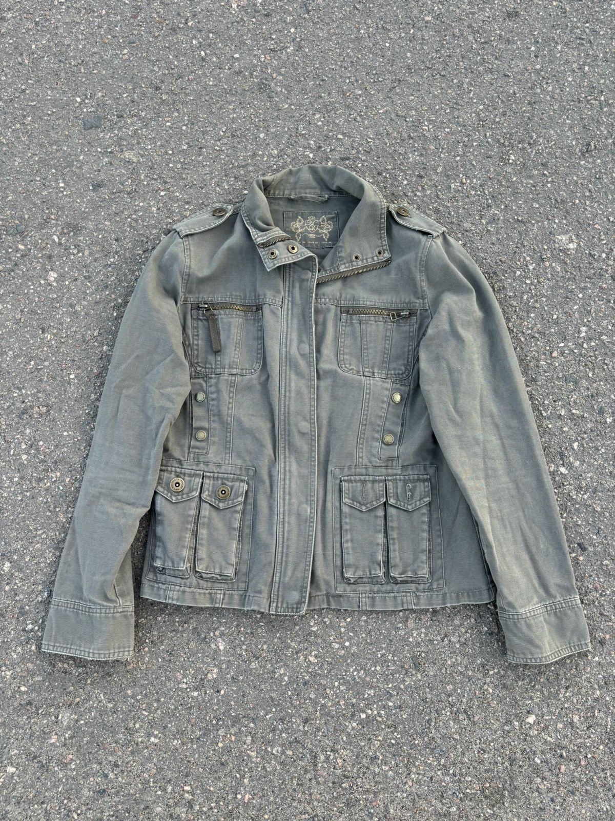 Vintage Vintage Perfect grunge grey gorpcore utility y2k jacket Size L / US 10 / IT 46 - 2 Thumbnail