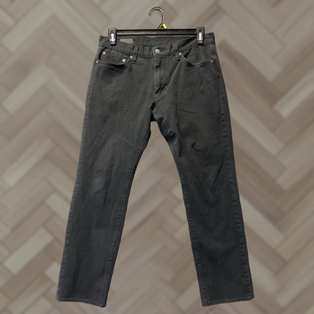 Levi's Levi's 511 Slim Pants Mens 32x30 Black Denim Stretch Straight 5-Pocket Logo Modern Size US 32 / EU 48 - 1 Thumbnail
