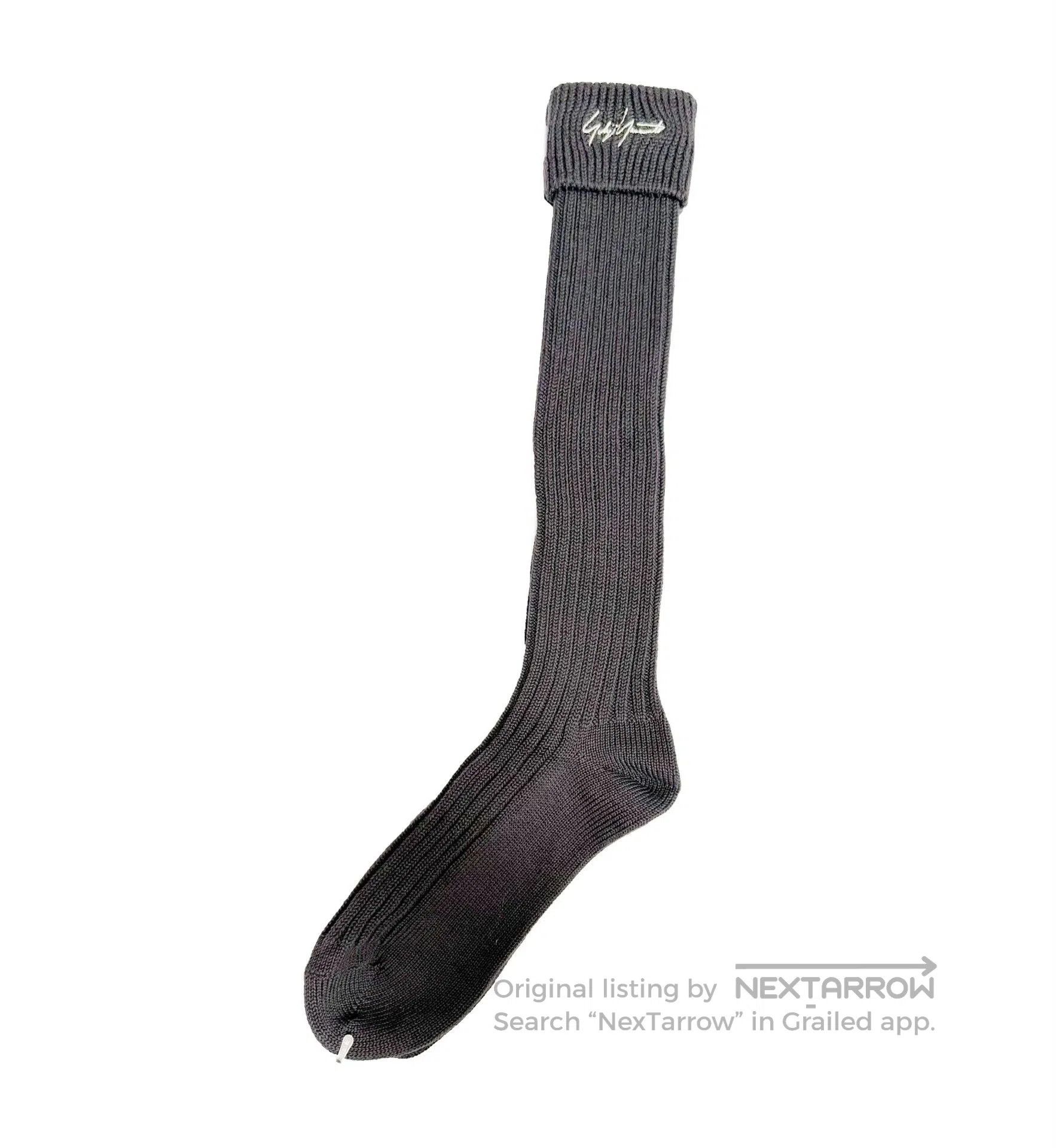 Yohji Yamamoto Yohji Yamamoto Pour Homme Gray Long Socks. Size ONE SIZE - 2 Thumbnail