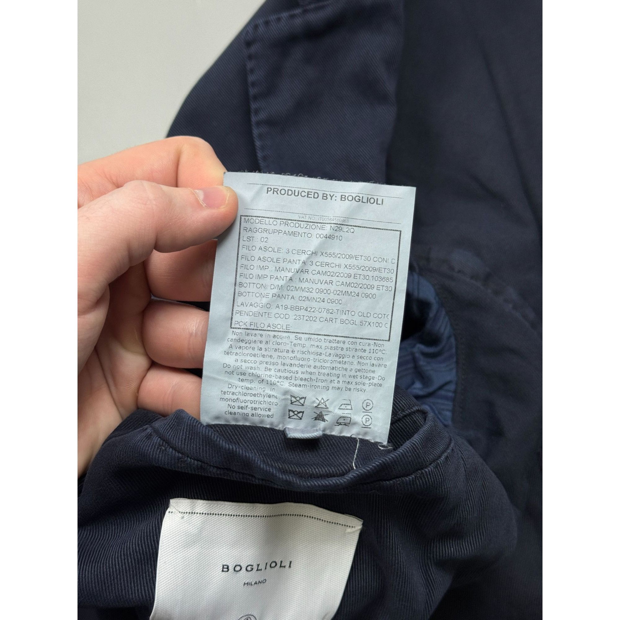 Boglioli Boglioli Cotton Twill Two Piece K Jacket Suit (Y1283) Size 36R - 10 Thumbnail