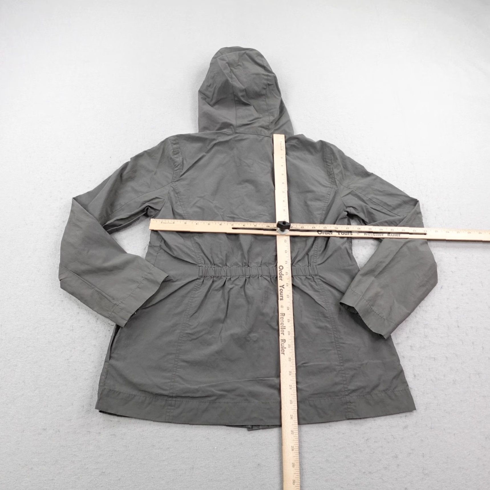 Eileen Fisher Eileen Fisher Jacket Women's Small Gray Hooded Lightweight Full Zip Coat Outdoor Casual Size S / US 4 / IT 40 - 7 Thumbnail