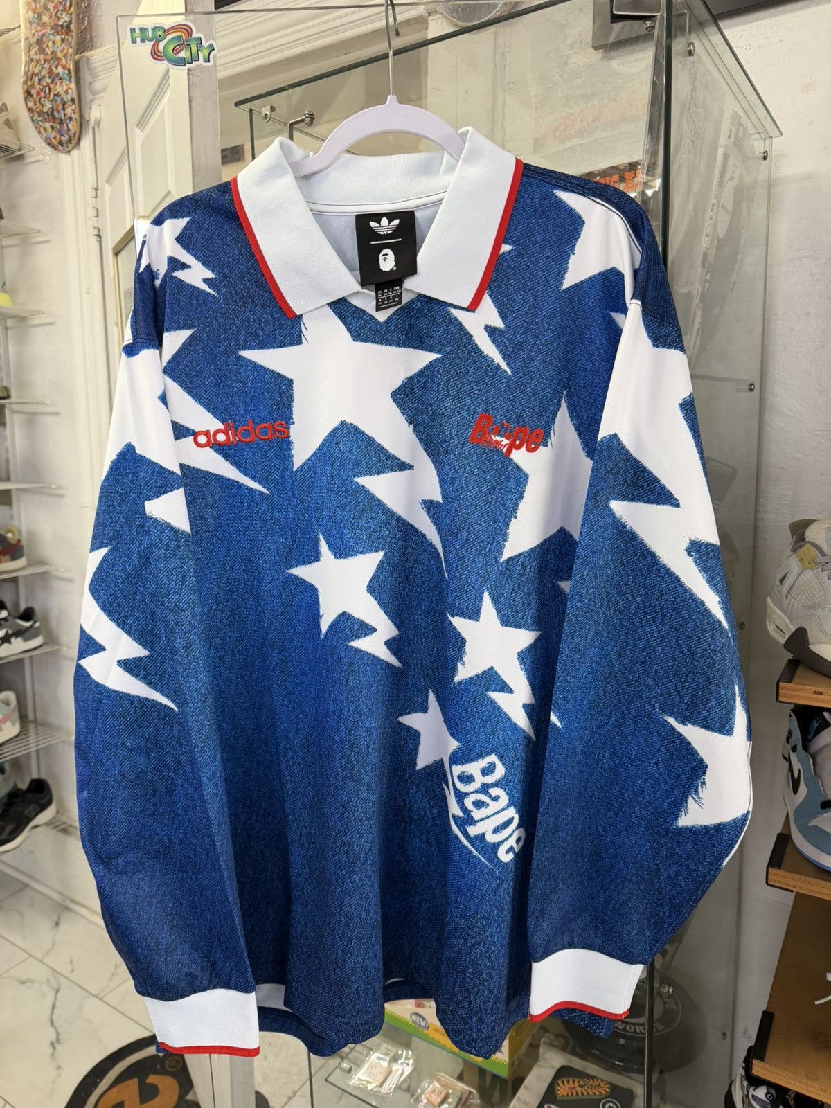 Bape Bape X Adidas Soccer Jersey Size US XXL / EU 58 / 5 - 1 Thumbnail