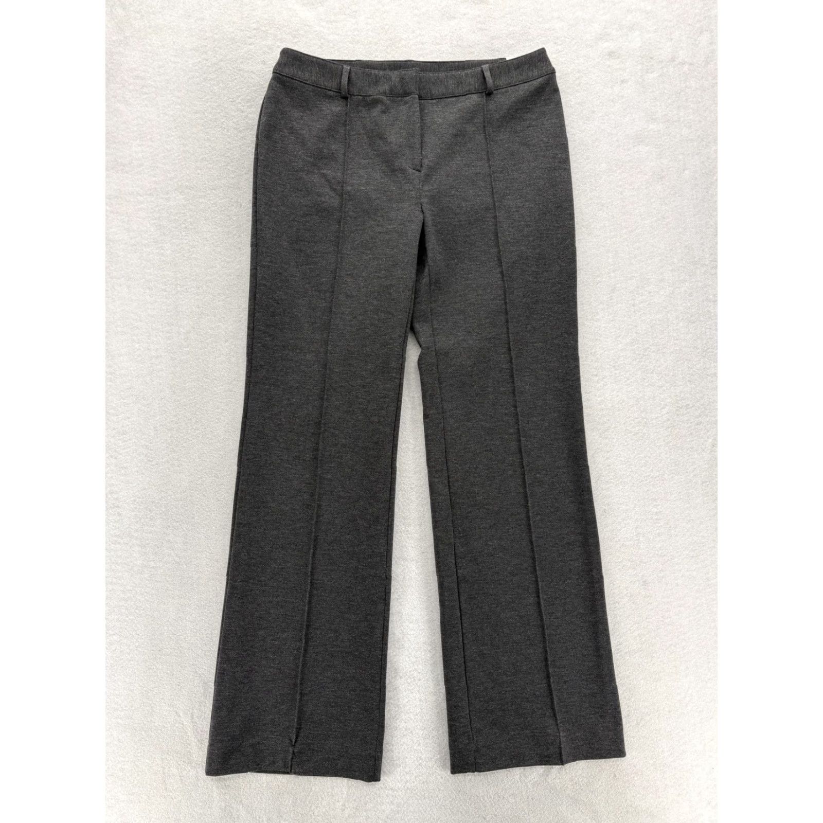 Express Express Ponte Seam Trouser Pants Womens 9/10 Gray Straight Leg Ponte Stretch NWT Size 32" / US 10 / IT 46 - 2 Thumbnail
