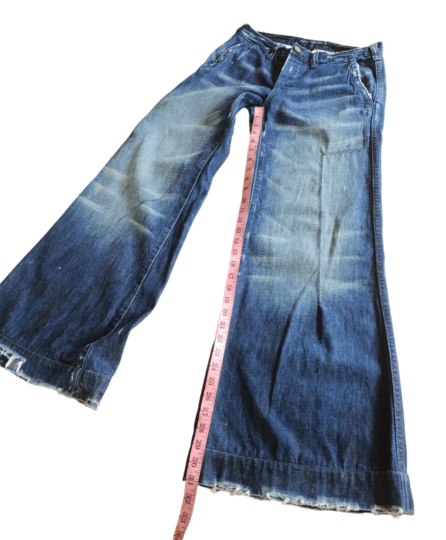 Ralph Lauren RALPH LAUREN x BAGGY JEANS x DISTRESS STYLE x VINTAGE Size 30" / US 8 / IT 44 - 9 Thumbnail