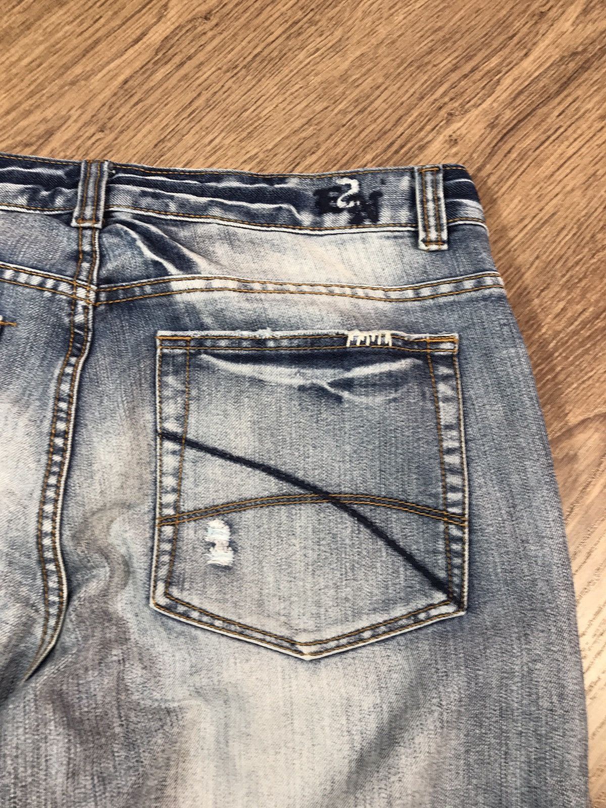 Japanese Brand × Vintage Vintage Denim Pants Double Knee Jeans Size US 36 / EU 52 - 15 Thumbnail